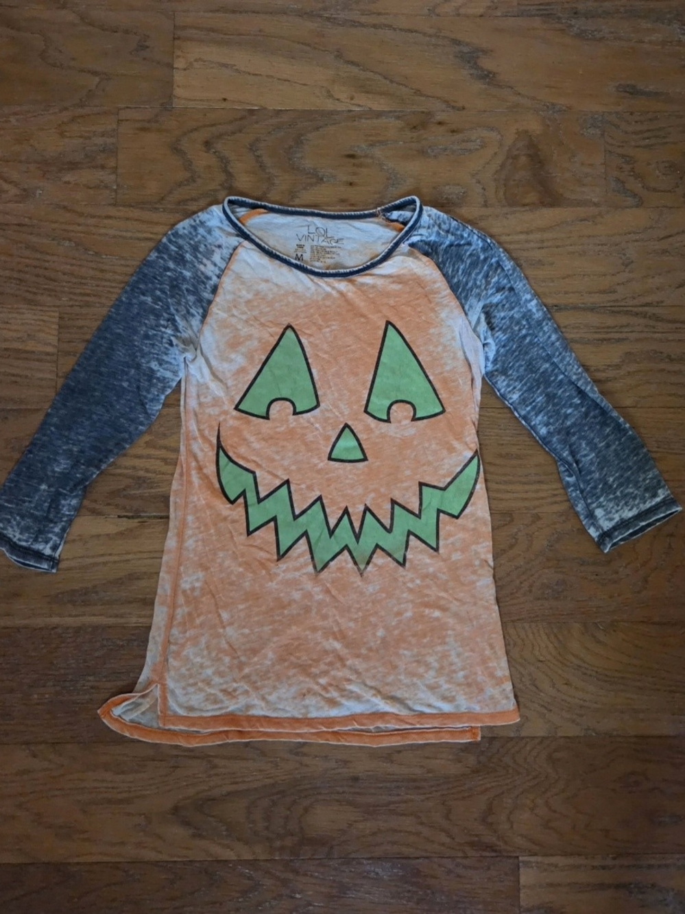 Orange Pumpkin Face Tshirt
